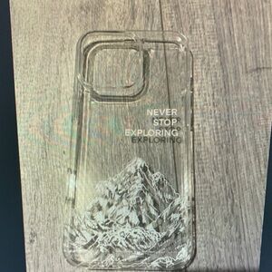 Apple Clear Mountain Design Phone Case